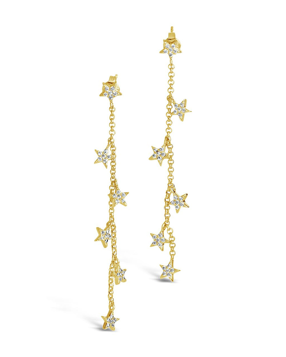 CZ Star Drop Earrings - Sterling Forever
