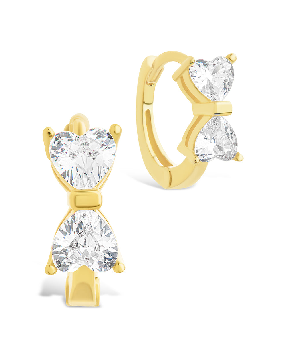 Sterling Silver Ravenna CZ Micro Hoop Earrings