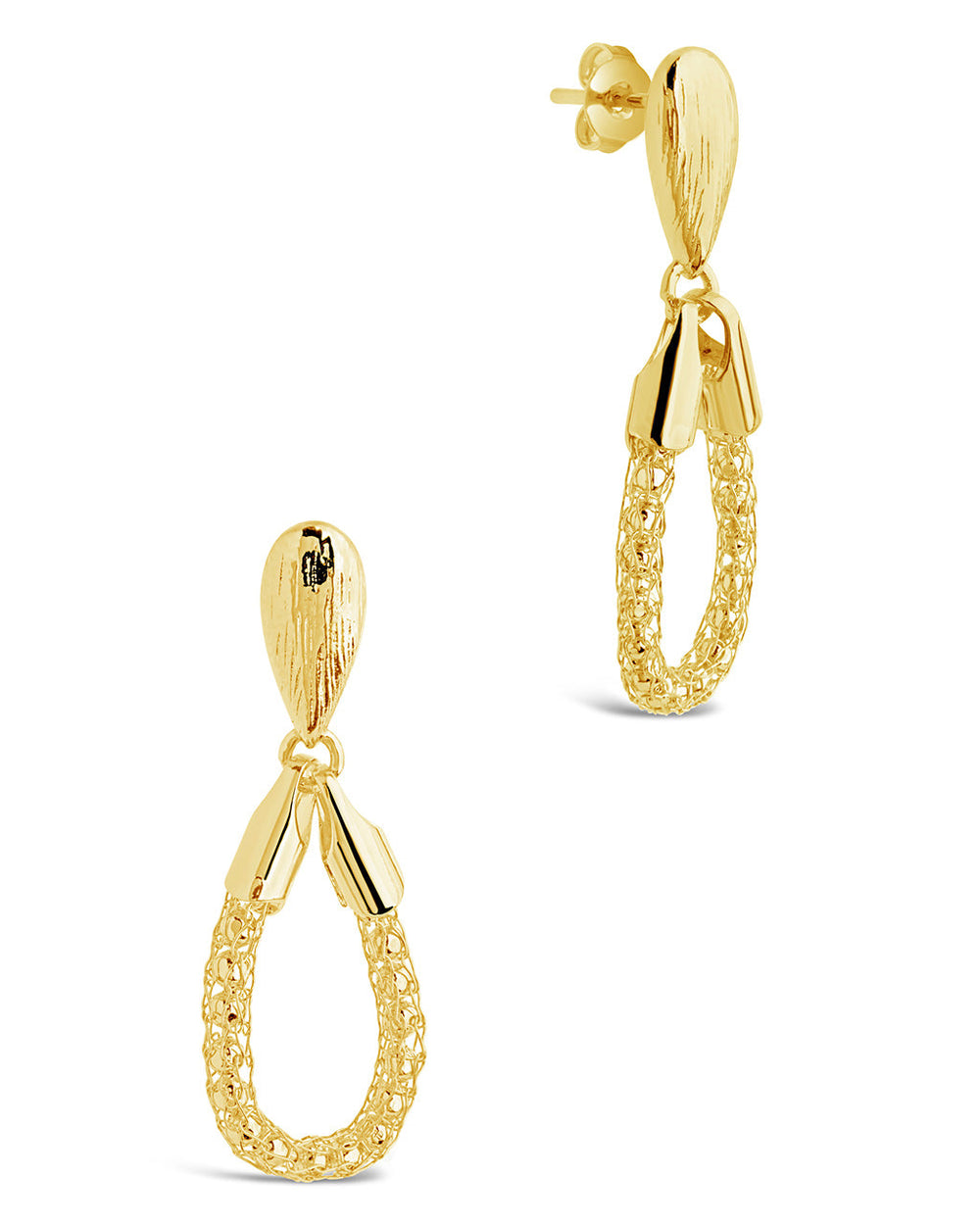 Elisa Drop Earrings Earring Sterling Forever Gold 