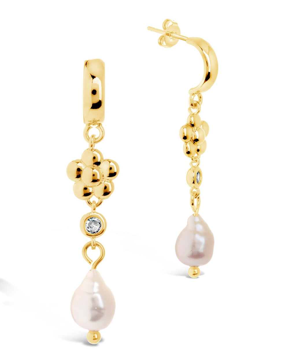 June Hoops Earring Sterling Forever Gold 