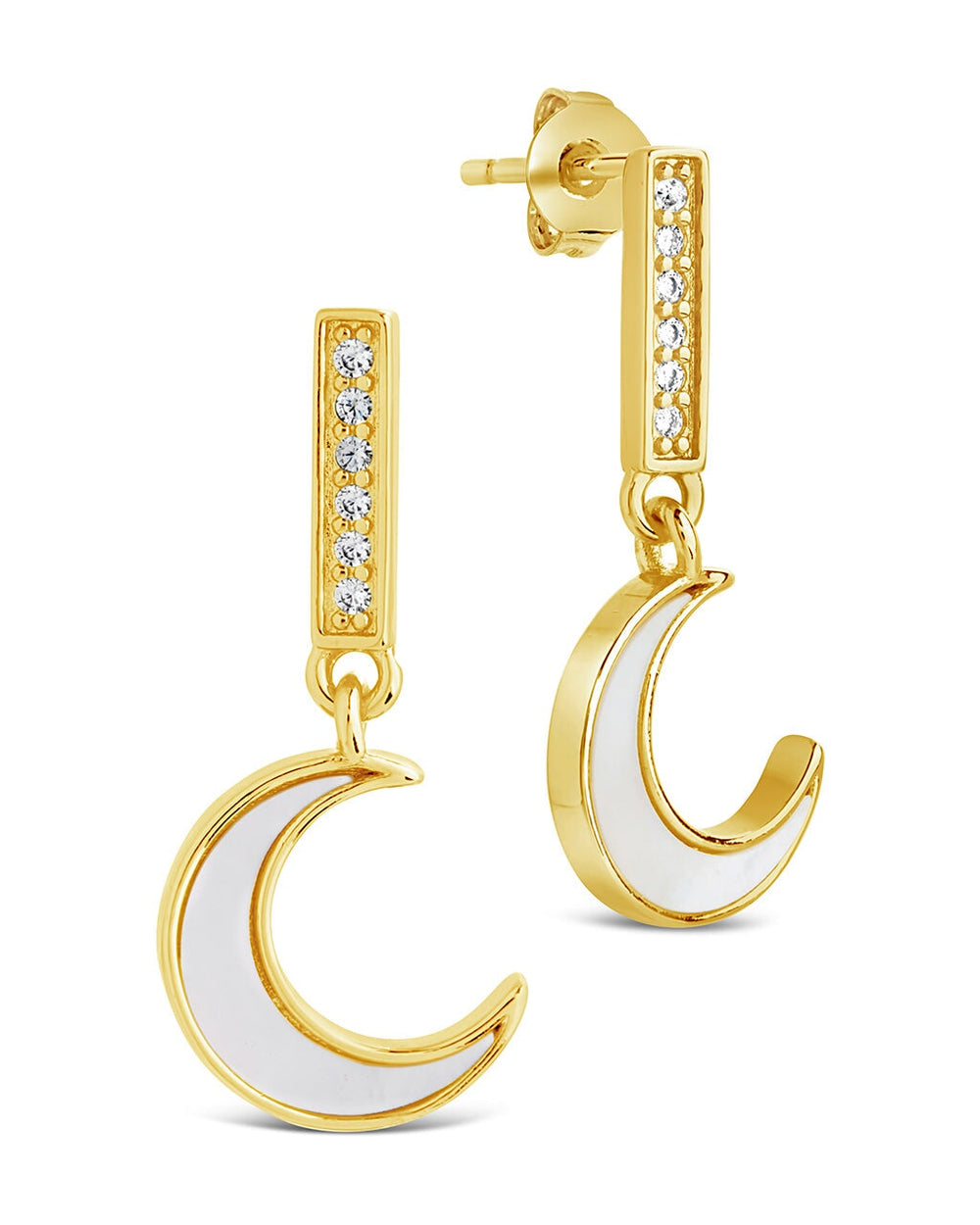 Valeria Drop Studs Earring Sterling Forever Gold