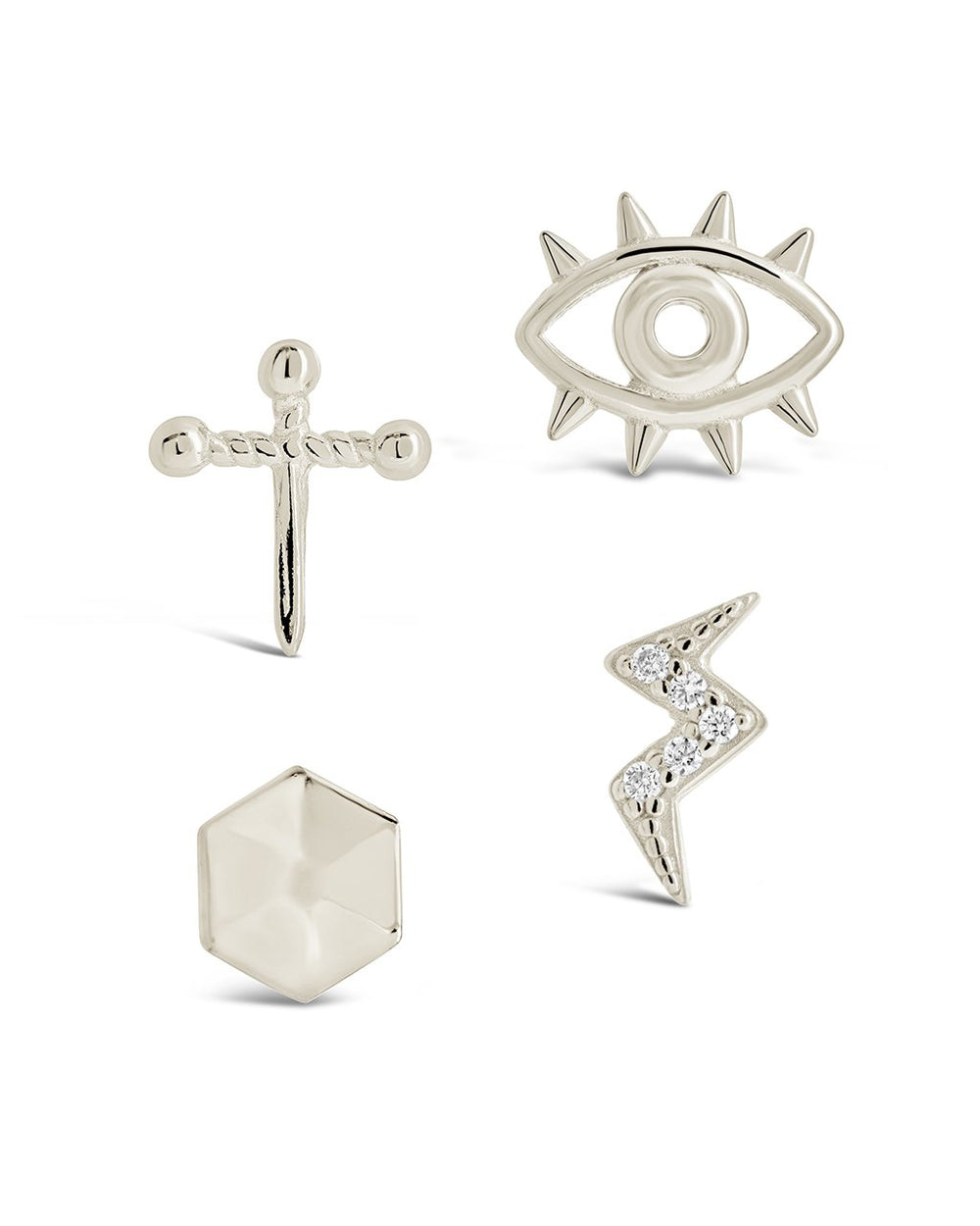 Dahlia Stud Set Earring Sterling Forever Silver 