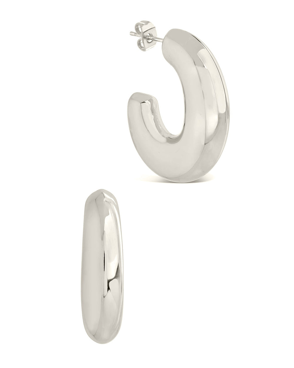 Avril Hoops Earring Sterling Forever Silver 