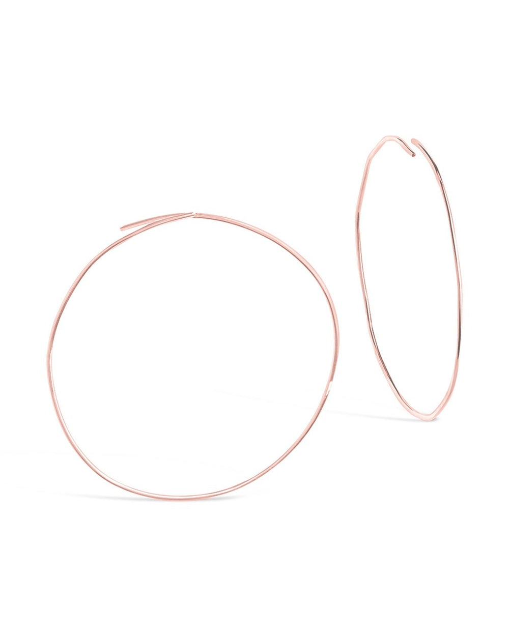 Sterling Silver Threader Hoop Earrings - Sterling Forever