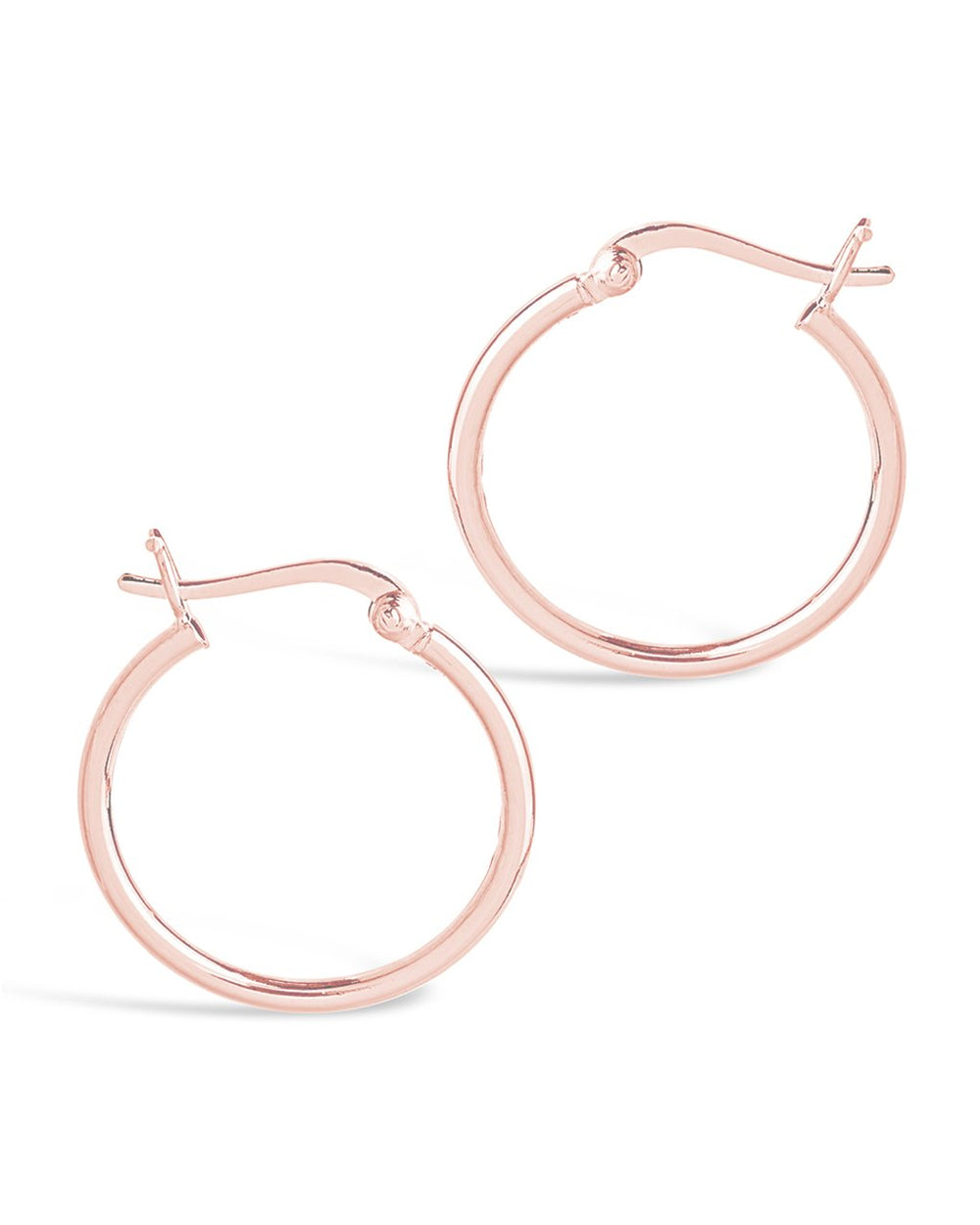 Sterling Silver .75" Hoop Earrings - Sterling Forever