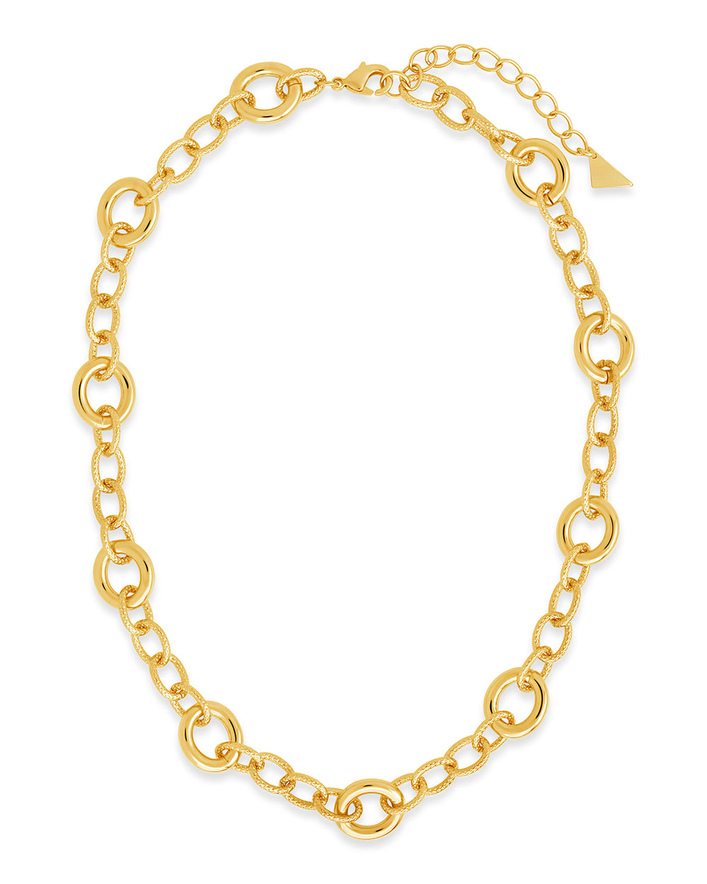 Carter Round Statement Link Necklace