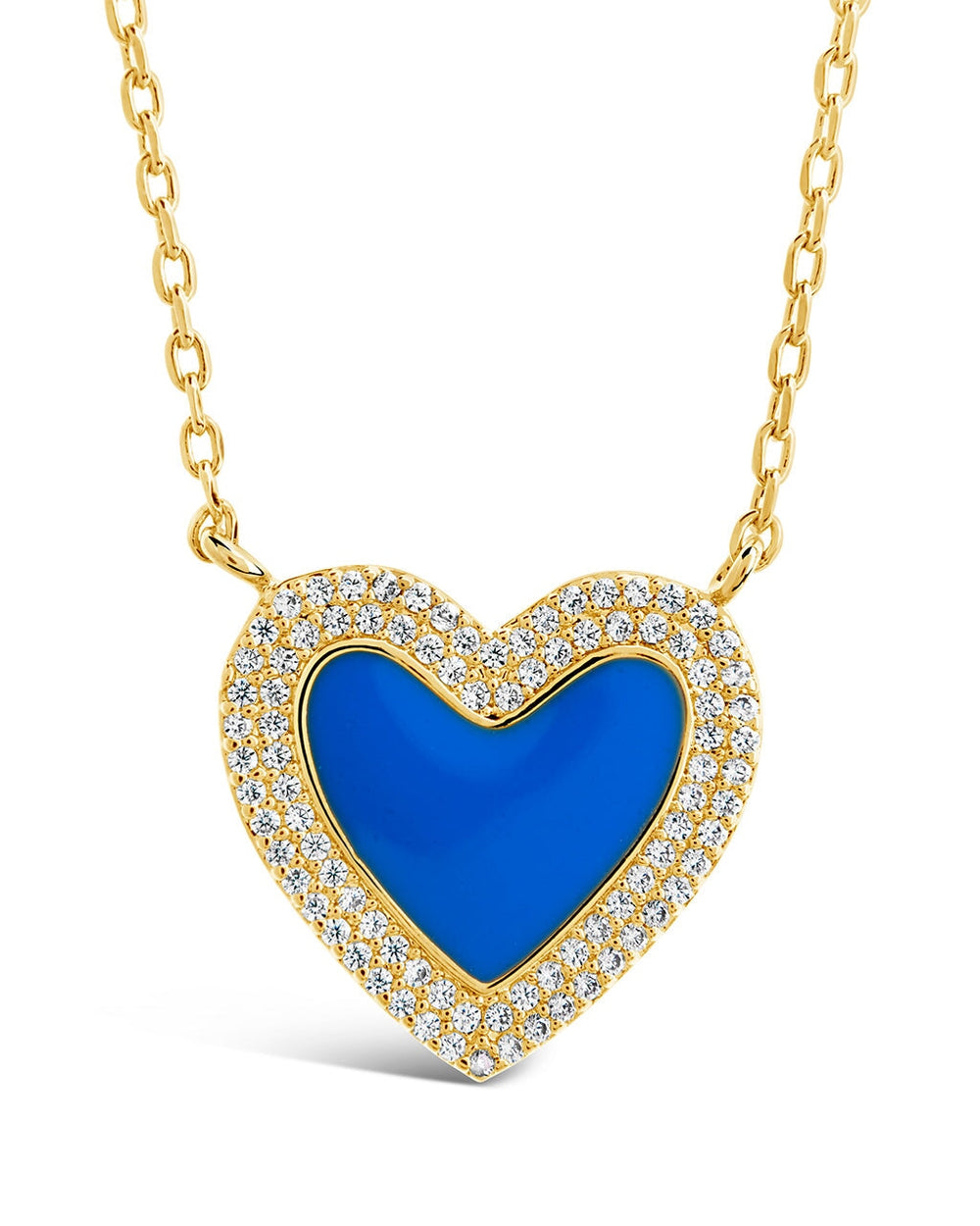 Gwen Heart Pendant Necklace Sterling Forever Gold 