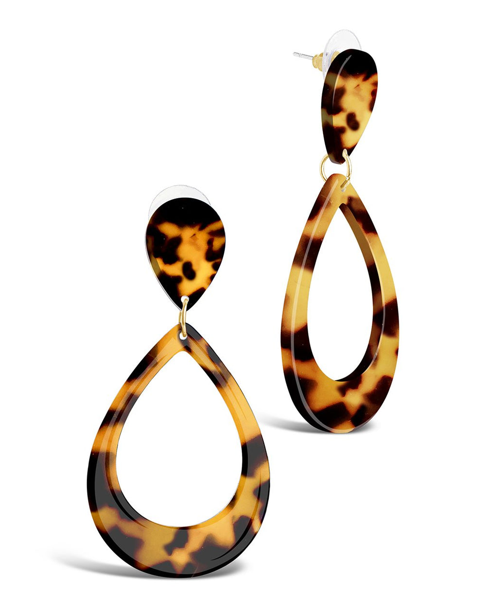 Resin Teardrop Earrings - Sterling Forever